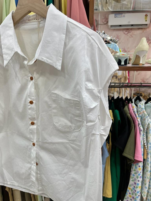 MAIKAEW Collar Botton Down Half Sleeves Tops
